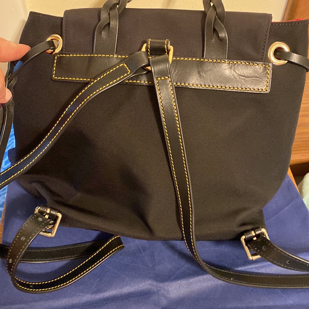 EUC Dooney Nylon Flap Backpack - Picture 2 of 7
